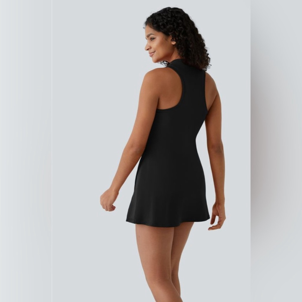 Halara Zipper RacerPocket Mini Tennis Active Dress Size Small NWT - Picture 2 of 8